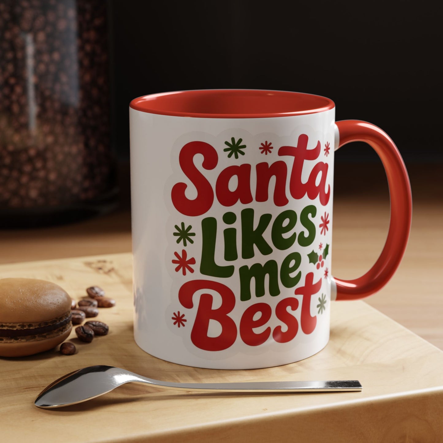 Holiday Santa Coffee Mug, Christmas Mug, Festive Drinkware, Gift for Santa Lovers, Coffee Lover's Cup