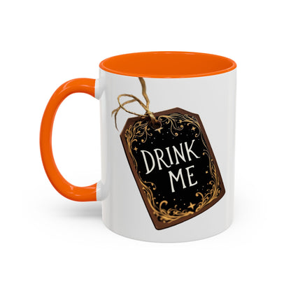 Whimsical Drink Me Coffee Mug - Enchanting Accent Cup for Tea Lovers