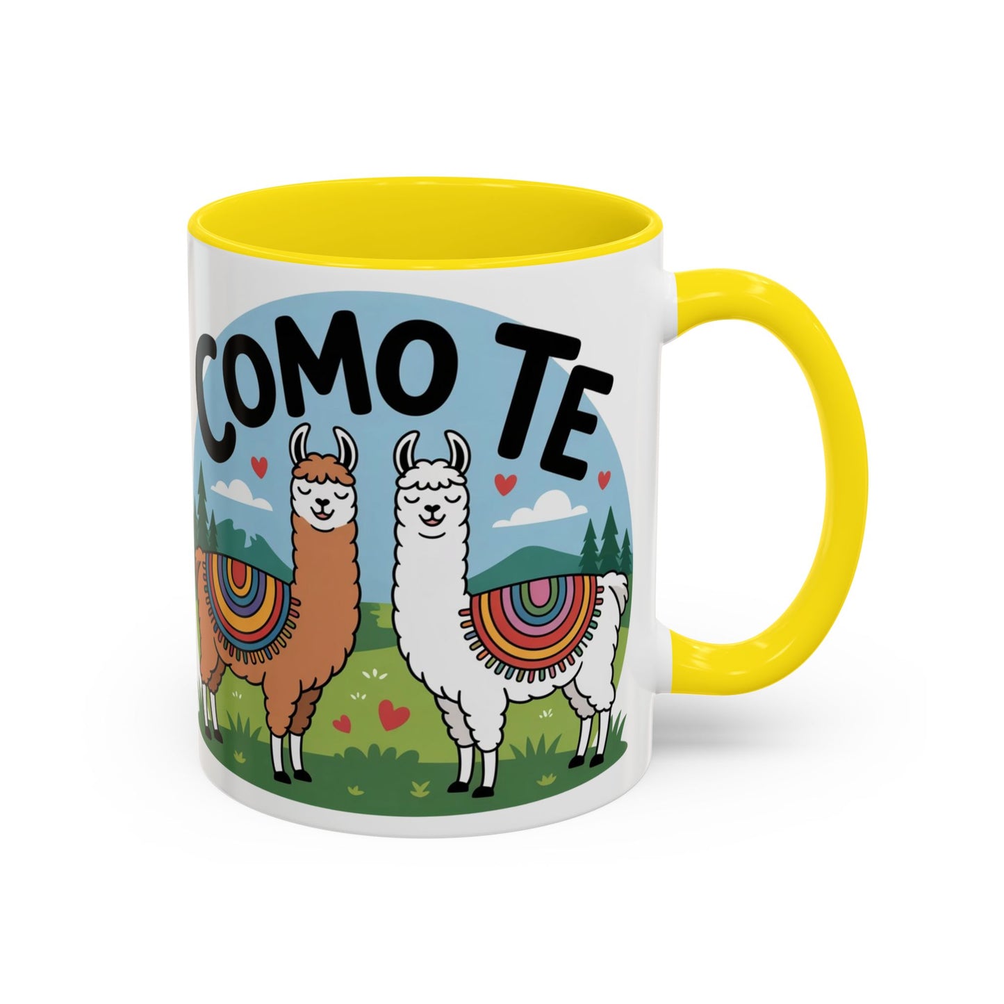 Como Te Llama Love Coffee Mug, Fun Animal Mug