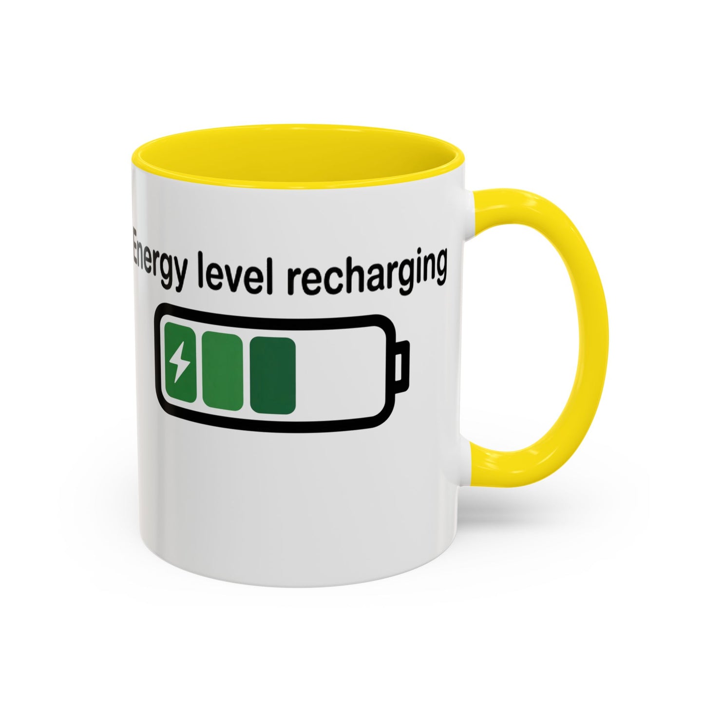 Recharge Your Energy Level, Gift for Tech Lovers, Office Desk Essential, Fun Quote Mug, Unique [...]