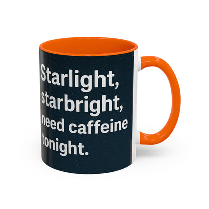 Starlight Caffeine Coffee Mug | Perfect for Coffee Lovers, Gift for Friends, Night Owl, Magical Mugs, Funny Cup