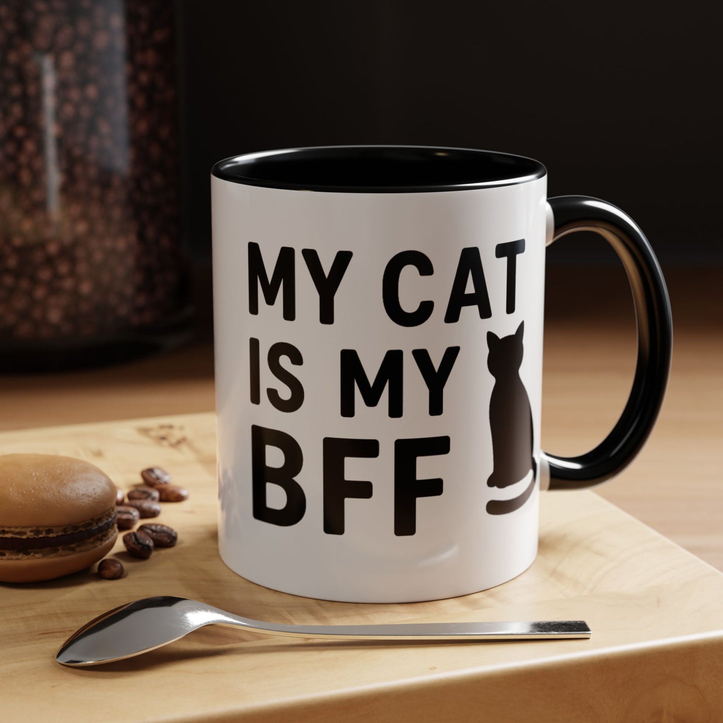 My Cat is My BFF - Perfect Gift for Pet Owners, Funny Pet Mug, Unique Cat Gifts, Cat Mom Mug, Animal Lover's Mug