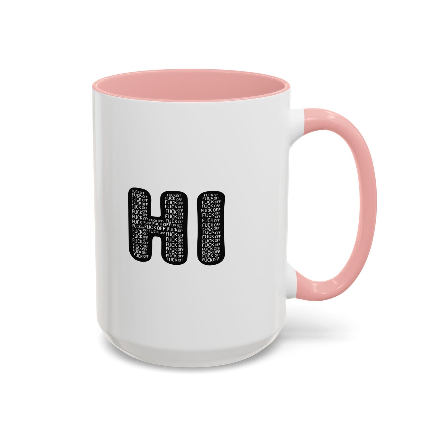 Explicit 'HI' Design, Modern Mug for Tea Lovers, Gift Idea for Friends, Unique Office Decor, Home Kitchen Accessory