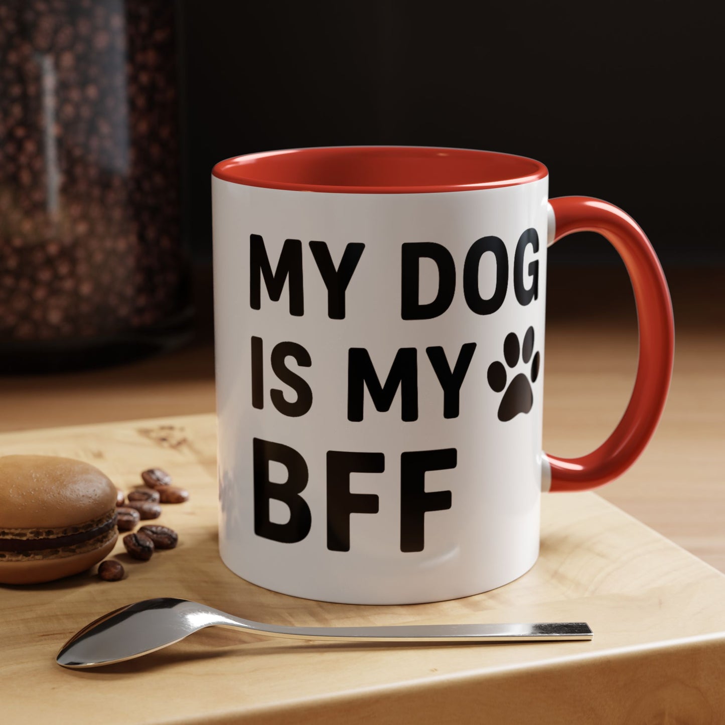 My Dog is My BFF, Pet Owner Gift, Animal Lover Mug, Cute Dog Theme, Personalized Pet Mug