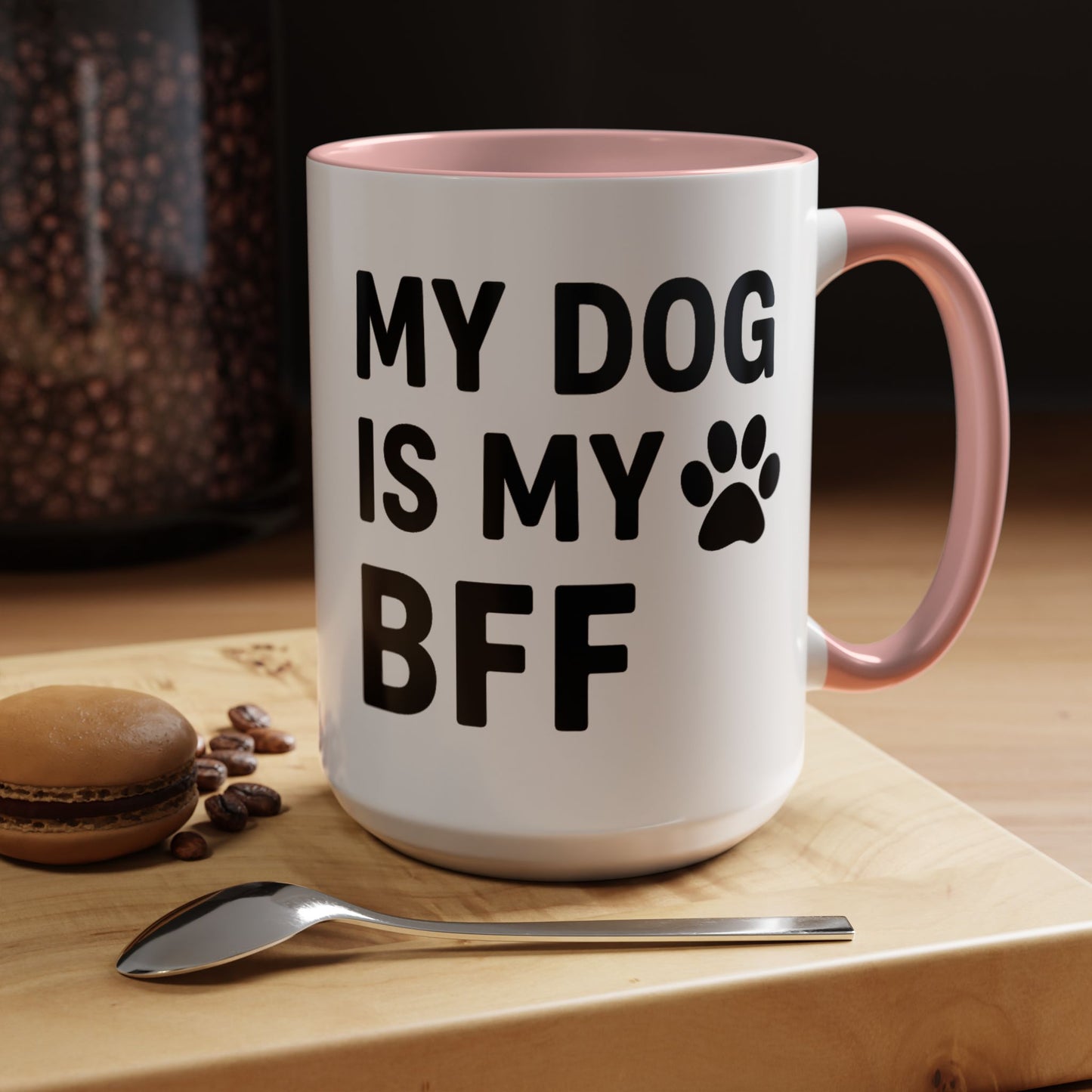 My Dog is My BFF, Pet Owner Gift, Animal Lover Mug, Cute Dog Theme, Personalized Pet Mug