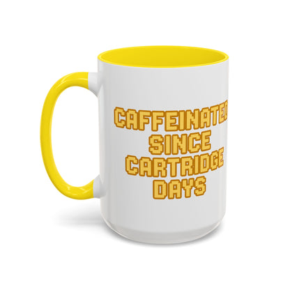 Caffeinated Nostalgia Coffee Mug, Retro Gamer Mug, Gift for Gamers, Fun Coffee Cup, Unique Kitchenware, Video Game Enthusiast