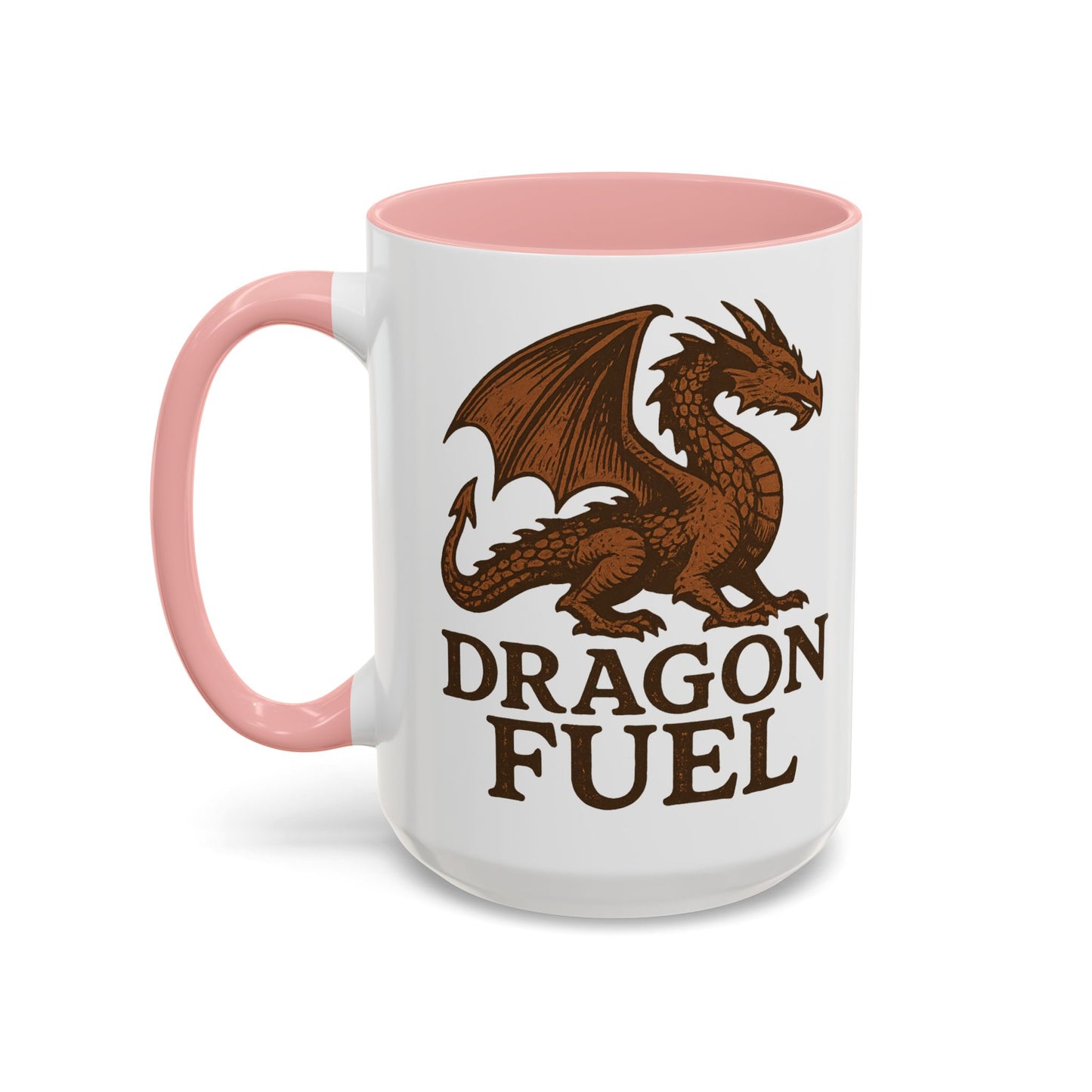 Dragon Fuel Coffee Mug - 11/15oz, Fantasy Gift for Gamers, Unique Dragon Lover's Cup, Dungeons & Dragons Drinkware, Gift for Wizards