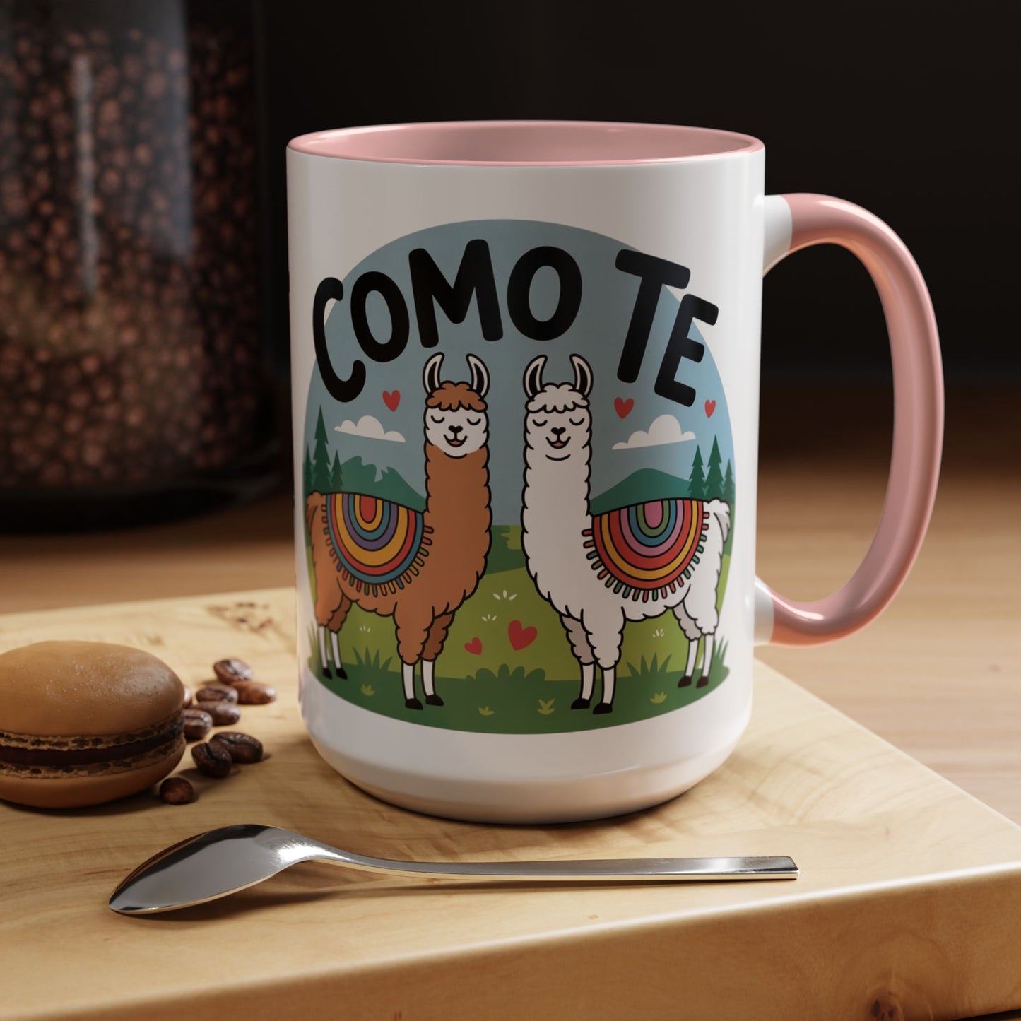 Como Te Llama Love Coffee Mug, Fun Animal Mug