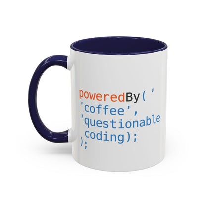 Coffee-Themed Accent Mug with Programmer Humor, Gift for Coders, Computer Enthusiasts, Office Use, Birthday, Tech Celebration