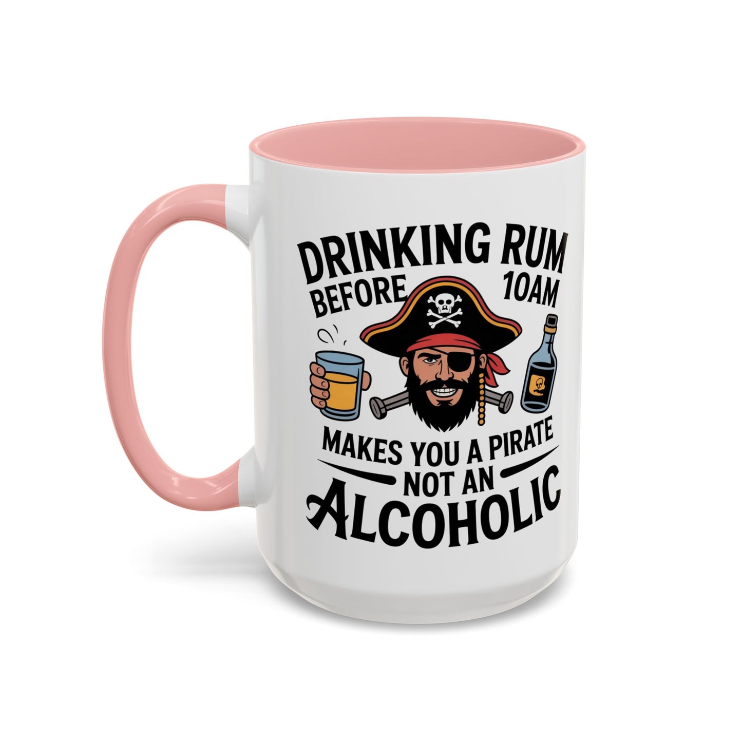 Pirate-Themed Coffee Mug, Fun Gift for Rum Lovers, Perfect for Pirate Parties, Nautical Decor, Unique Holiday Present