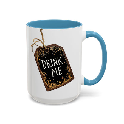 Whimsical Drink Me Coffee Mug - Enchanting Accent Cup for Tea Lovers