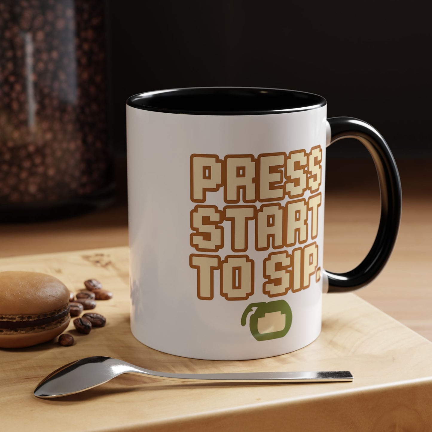 Press Start to Sip, Unique Gift for Gamers, Fun Birthday Present, Video Game Decor, Geeky Kitchenware