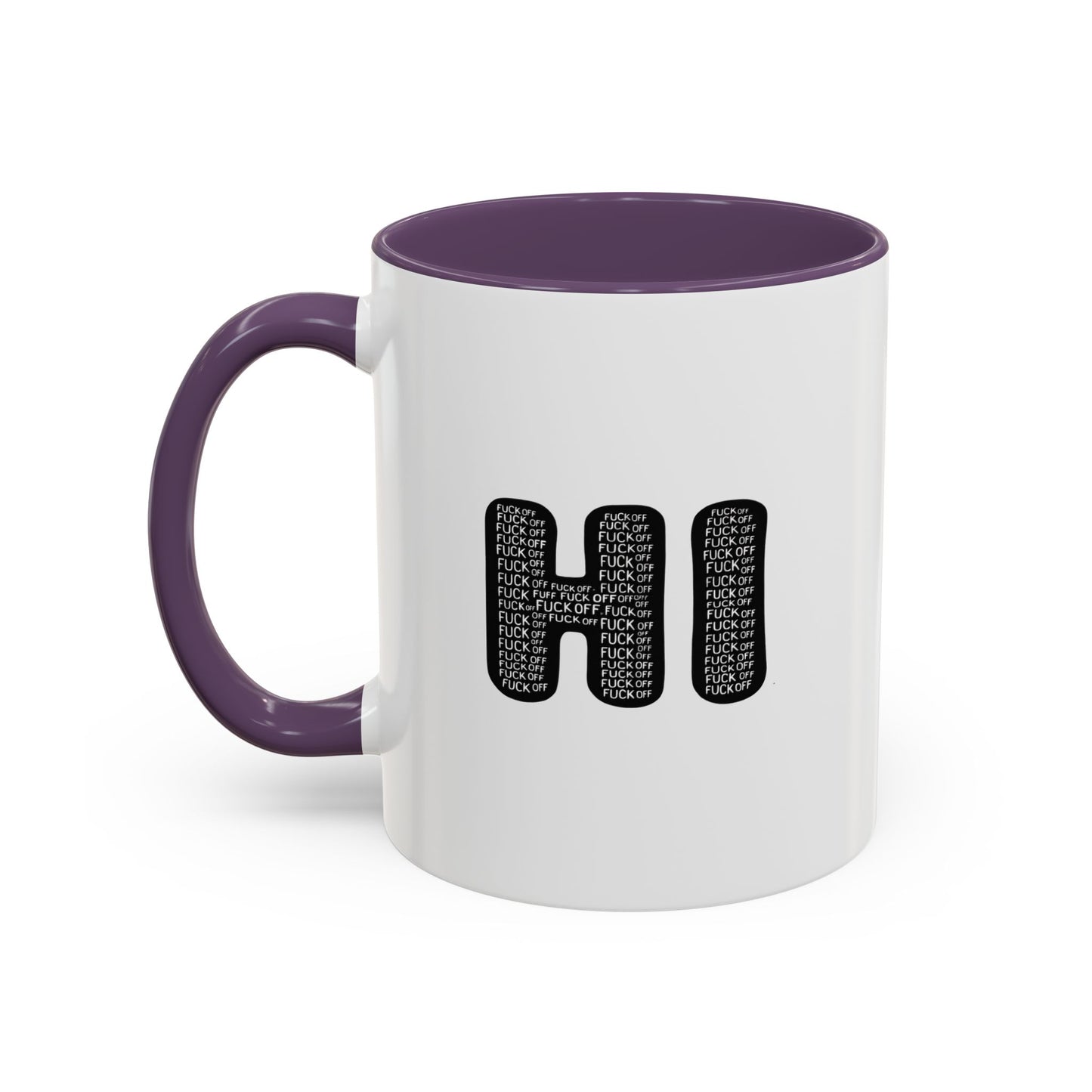 Explicit 'HI' Design, Modern Mug for Tea Lovers, Gift Idea for Friends, Unique Office Decor, Home Kitchen Accessory