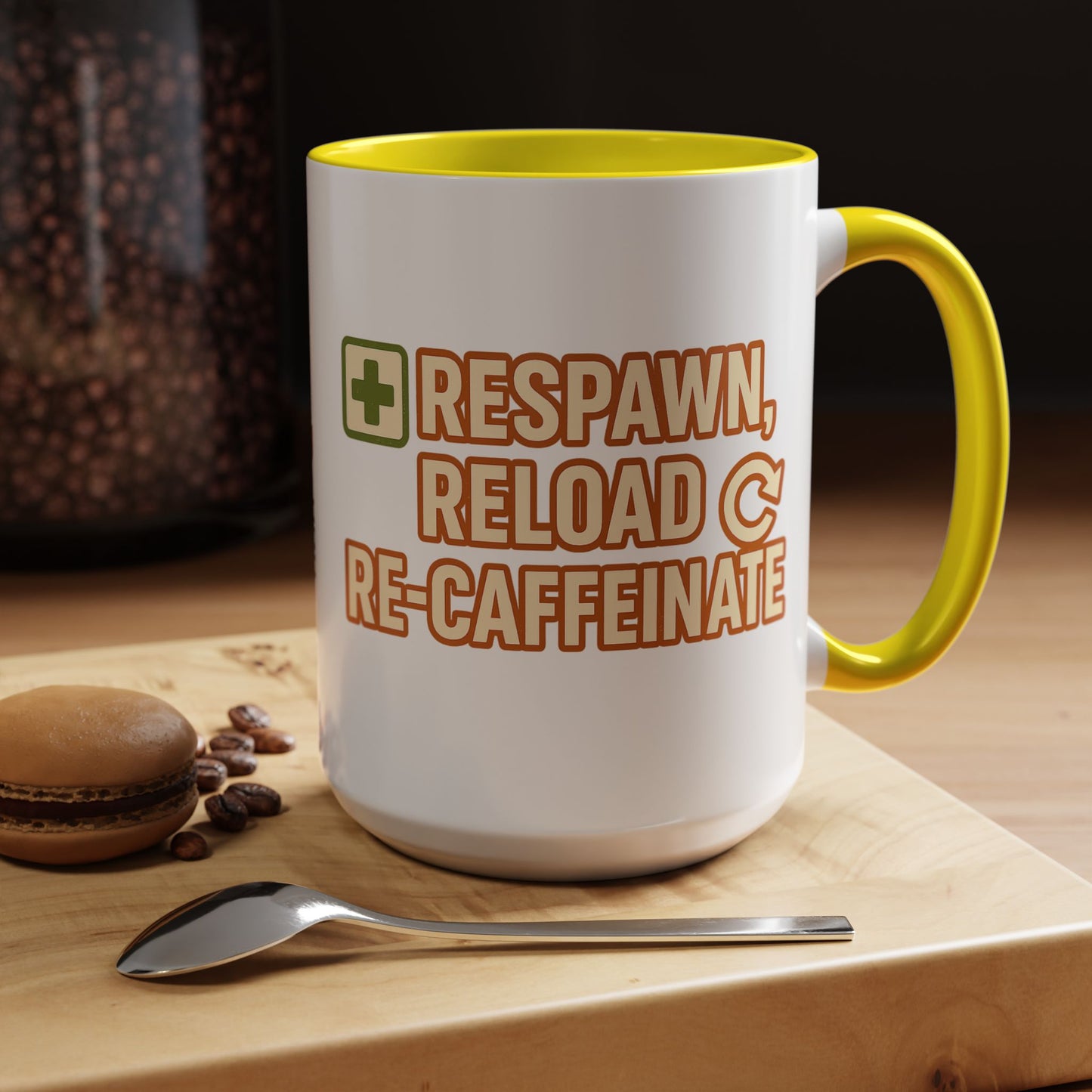 Respawn, Reload, Re-Caffeinate, Perfect Gift for Gamers, Fun Office Cup, Video Game Lover Mug, Birthday Present, [...]