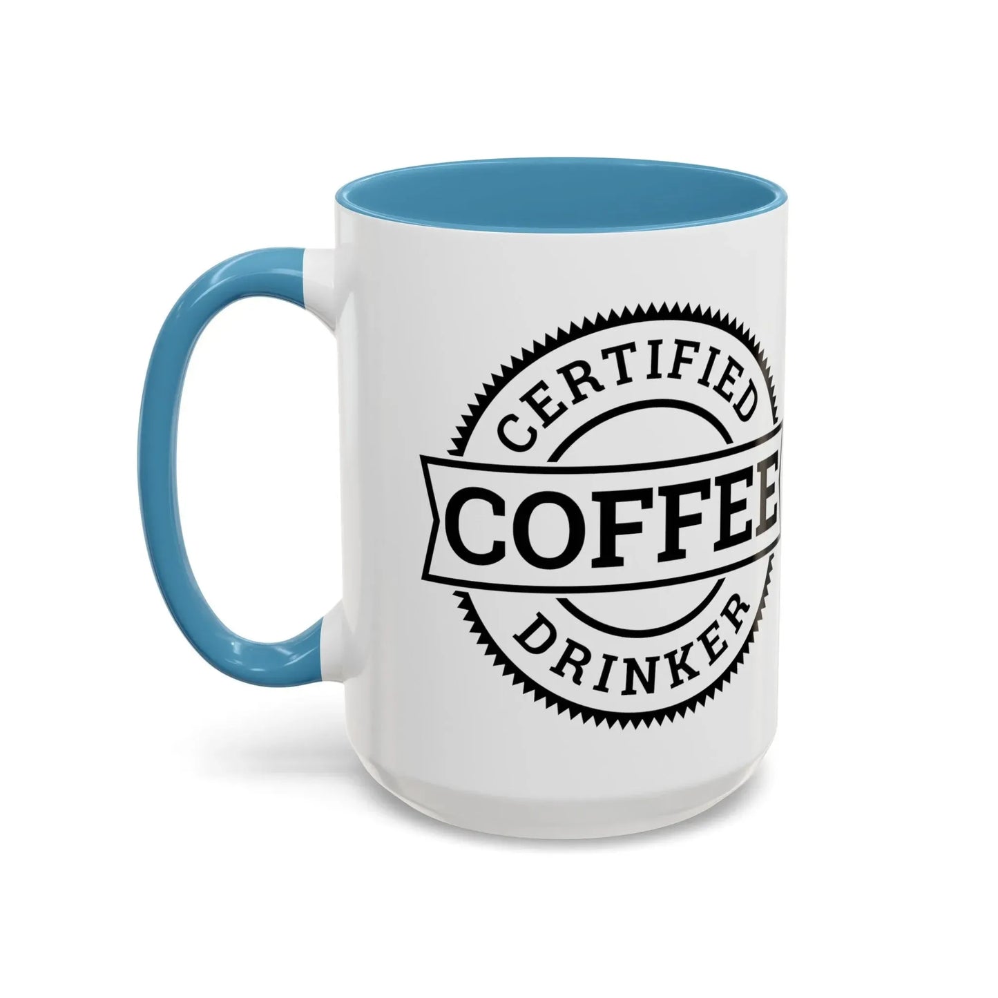 Certified coffee drinker 11oz two-tone ceramic mug - Unique gift for coffee lovers - Mug World