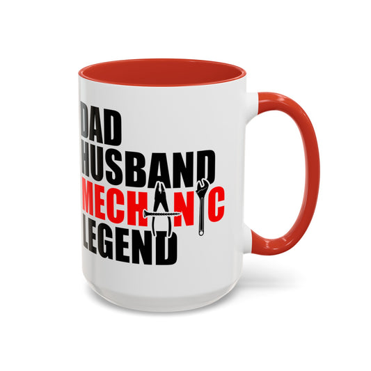 Dad Husband Mechanic Ledgend Mug 11oz/15oz