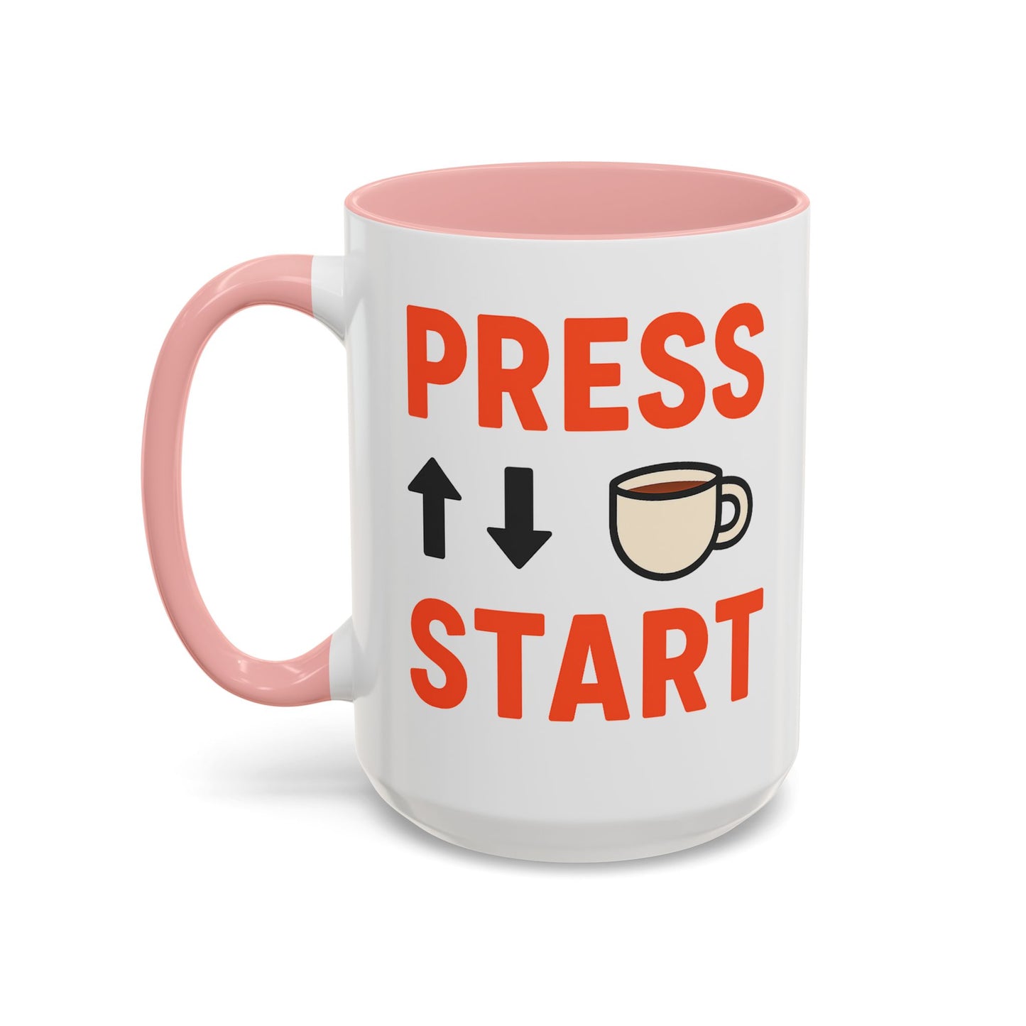 Press Start Retro Gamer Design, Fun Gifts for Gamers, Office Essentials, Tea Lovers, Unique Home Decor