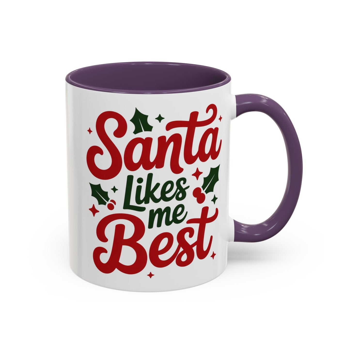 Santa Likes Me Best, Winter Decor, Gift for Coffee Lovers, Unique Present