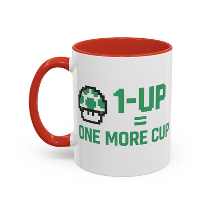 Retro Gaming Coffee Mug, 1-Up Mushroom Cup, Perfect Gift for Gamers, Funny Office Mug, Video Game Lover, Unique Birthday Present