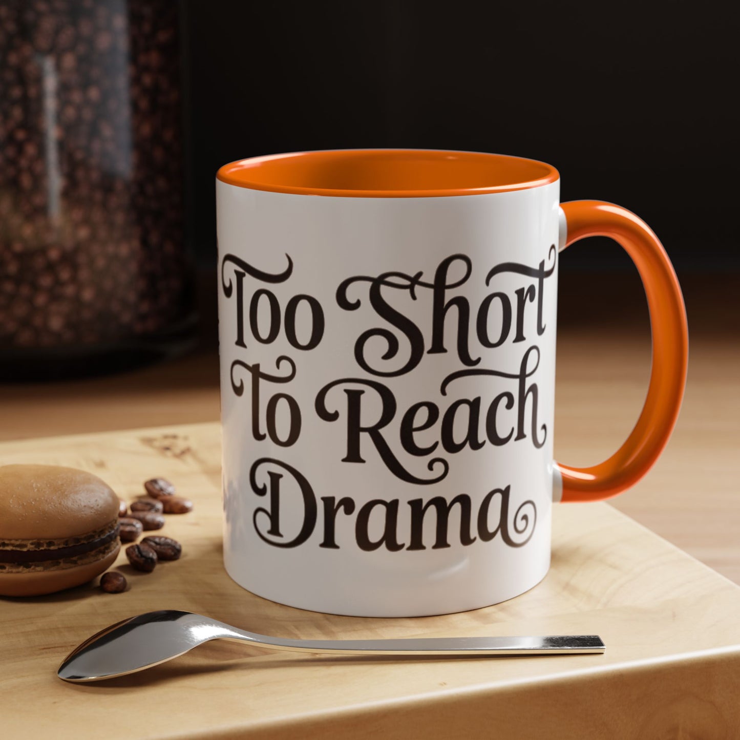 Drama-Free Accent Coffee Mug, Funny Gift, Coffee Lover Mug, Unique Office Mug, Relaxation Mug