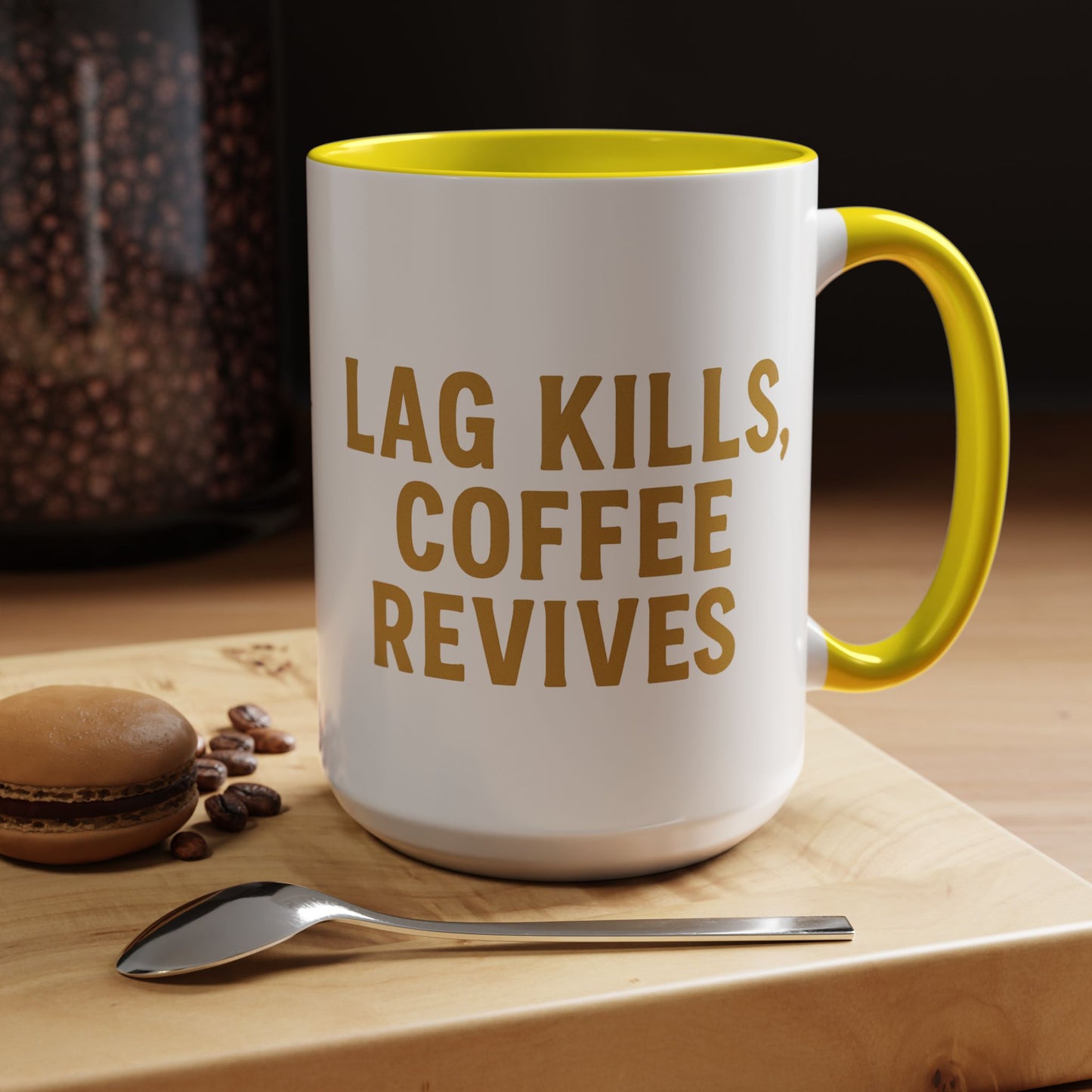 Gamer Lag Kills Accent Coffee Mug