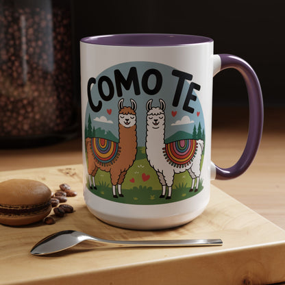 Como Te Llama Love Coffee Mug, Fun Animal Mug
