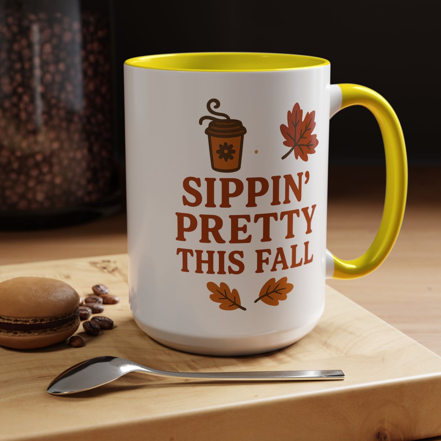 Sippin’ pretty this fall - Accent Coffee Mug (11, 15oz)
