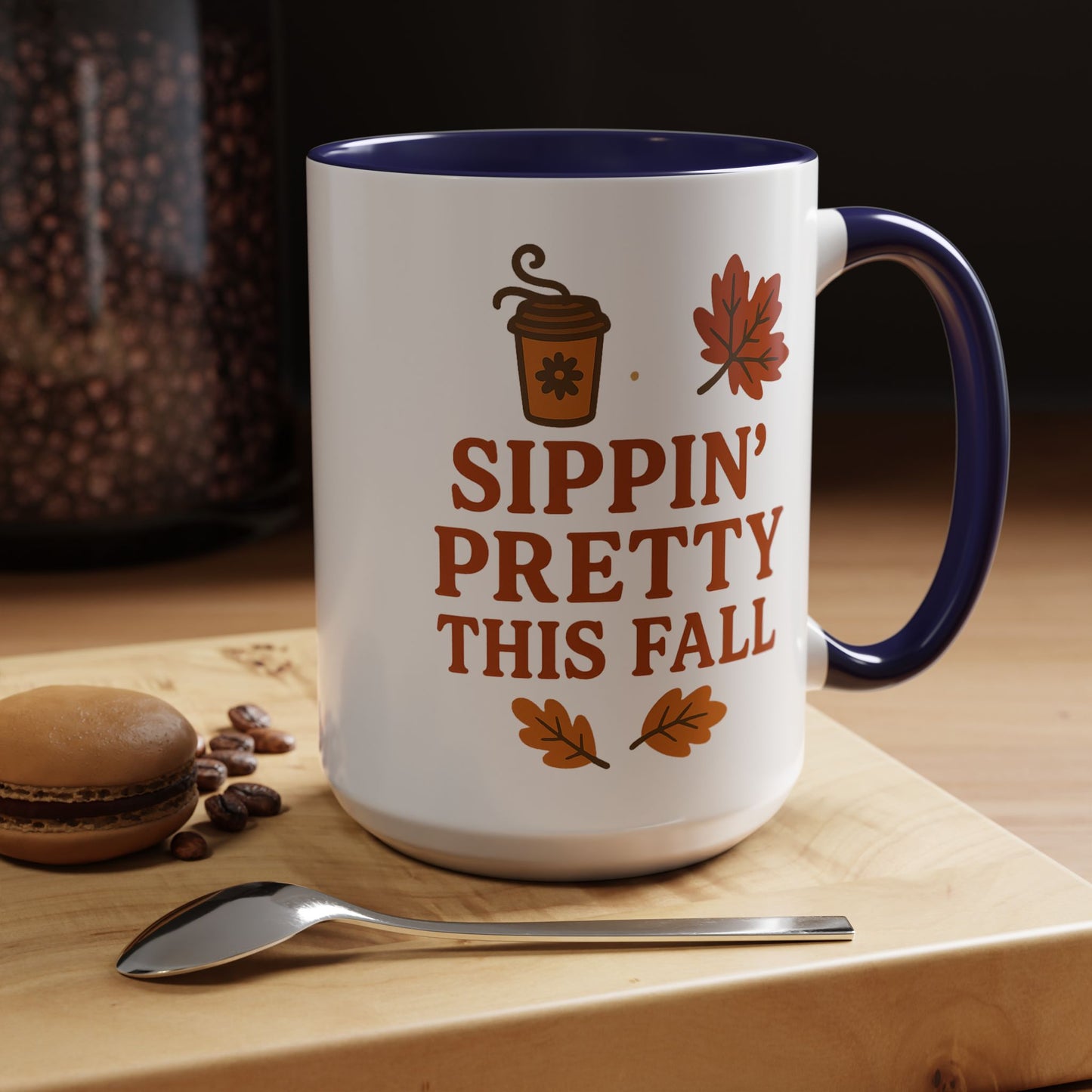 Sippin’ pretty this fall - Accent Coffee Mug (11, 15oz)