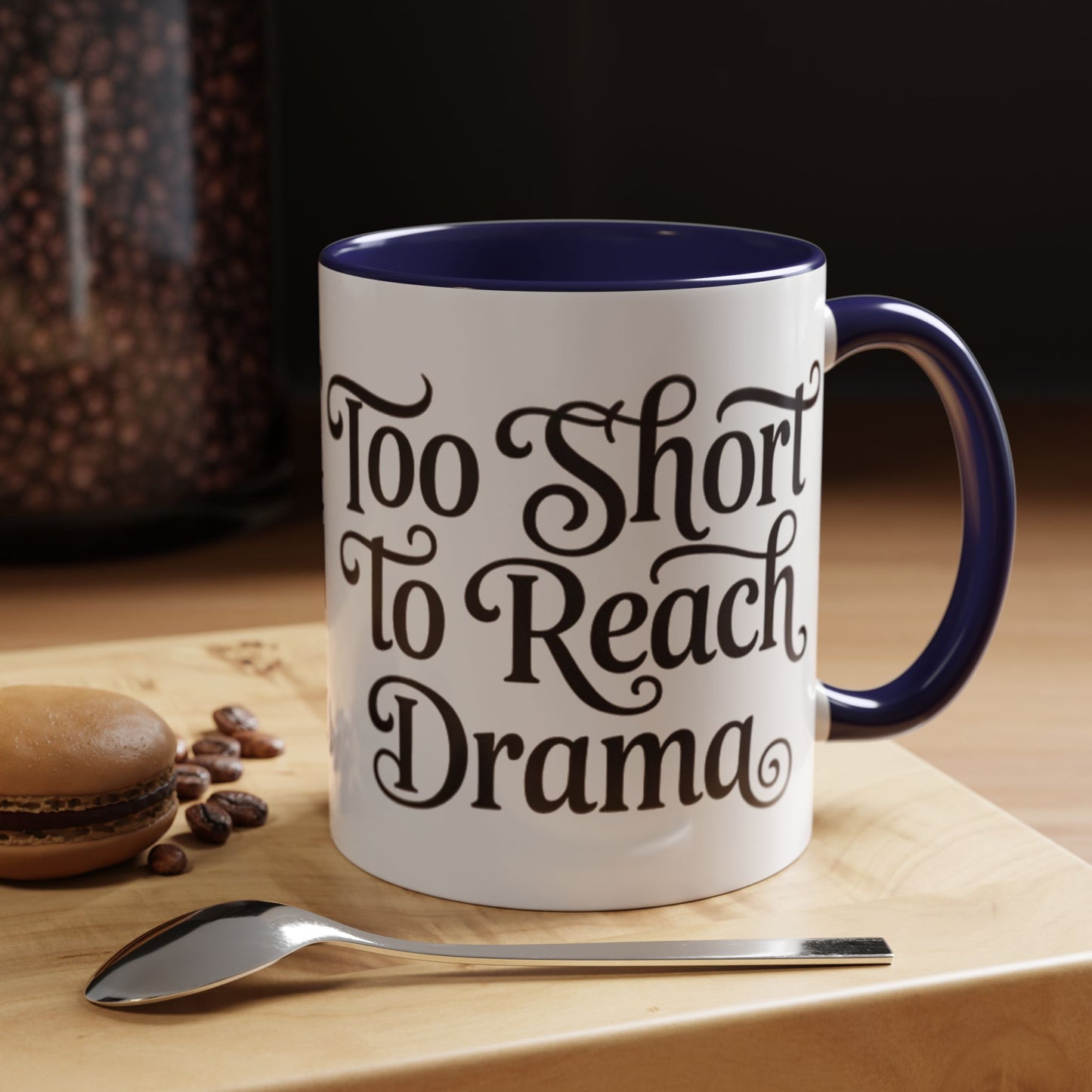 Drama-Free Accent Coffee Mug, Funny Gift, Coffee Lover Mug, Unique Office Mug, Relaxation Mug
