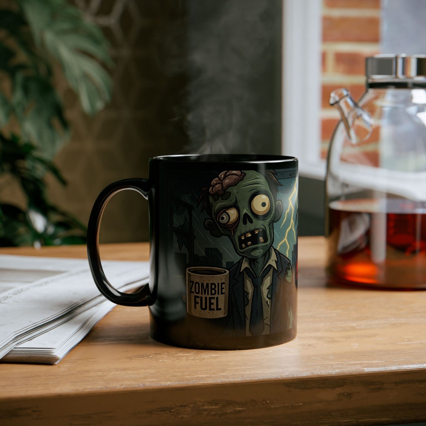 Zombie Fuel Mug - Perfect for Halloween, Coffee Lover, Gag Gift, Home Decor, Funktastic Beverage Holder