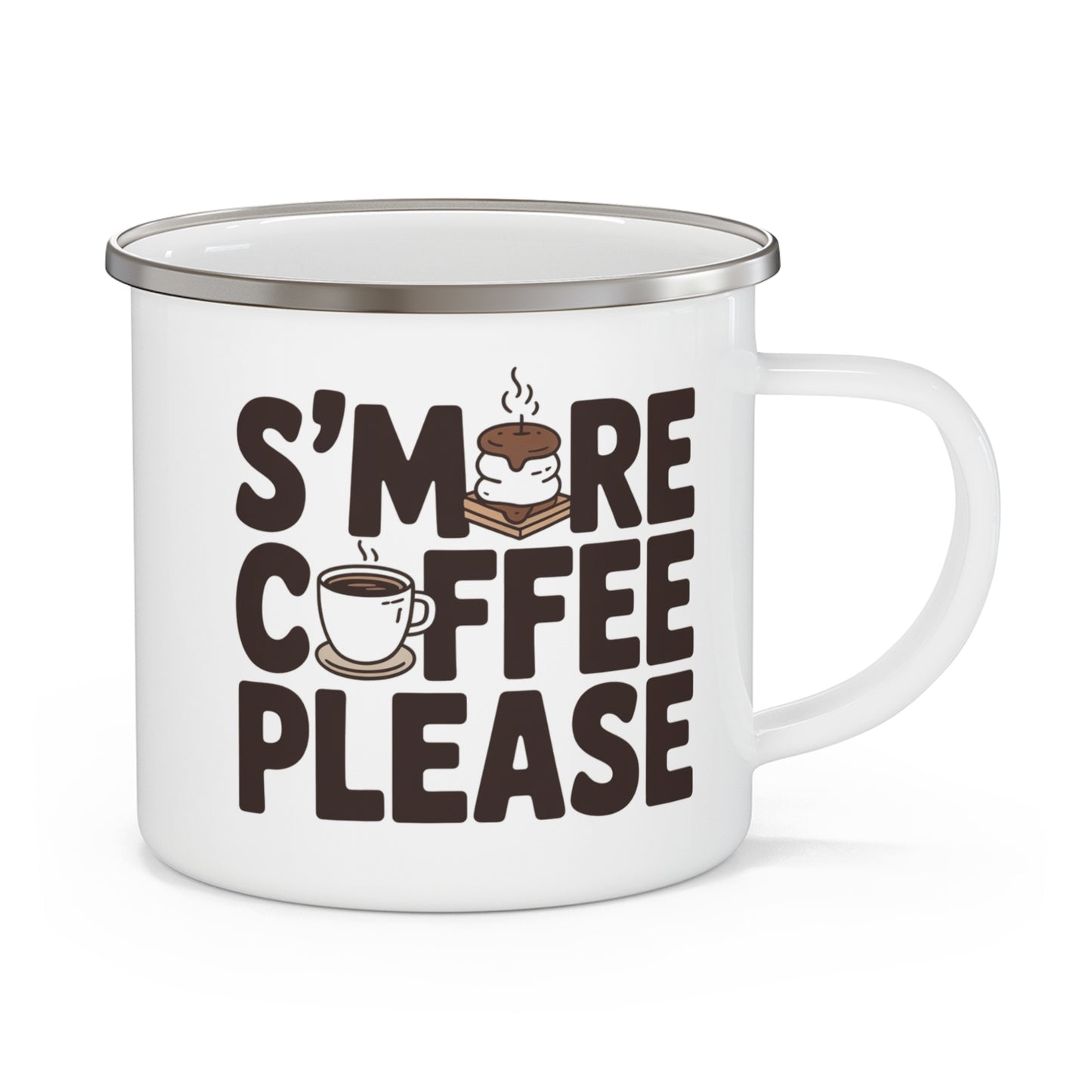S'more Coffee Camping Mug, Rustic Outdoor Mug, Cute Adventure Coffee Cup, Camping Gift, Nature Lover's Mug