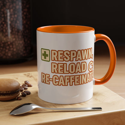 Respawn, Reload, Re-Caffeinate, Perfect Gift for Gamers, Fun Office Cup, Video Game Lover Mug, Birthday Present, [...]