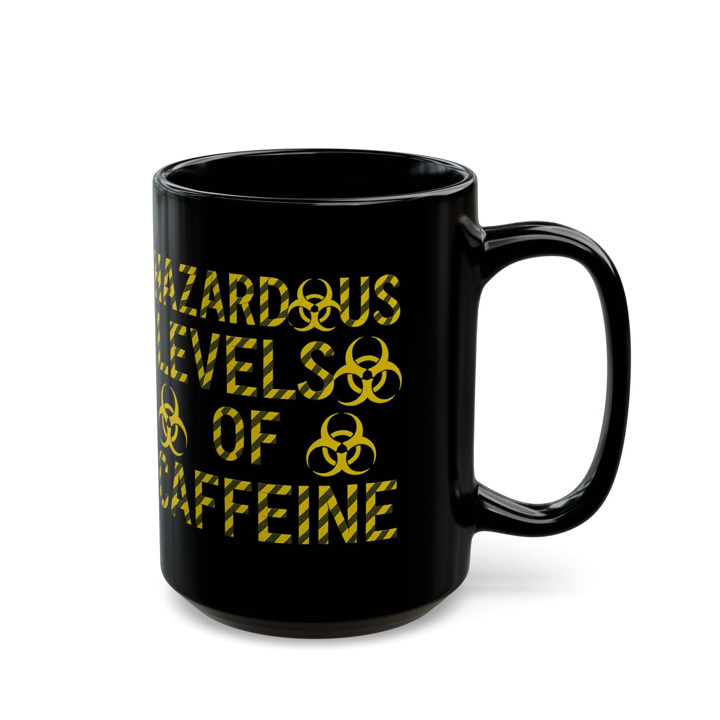 Hazardous Levels of Caffeine Mug | Funny Black Coffee Cup | Gift for Coffee Lovers