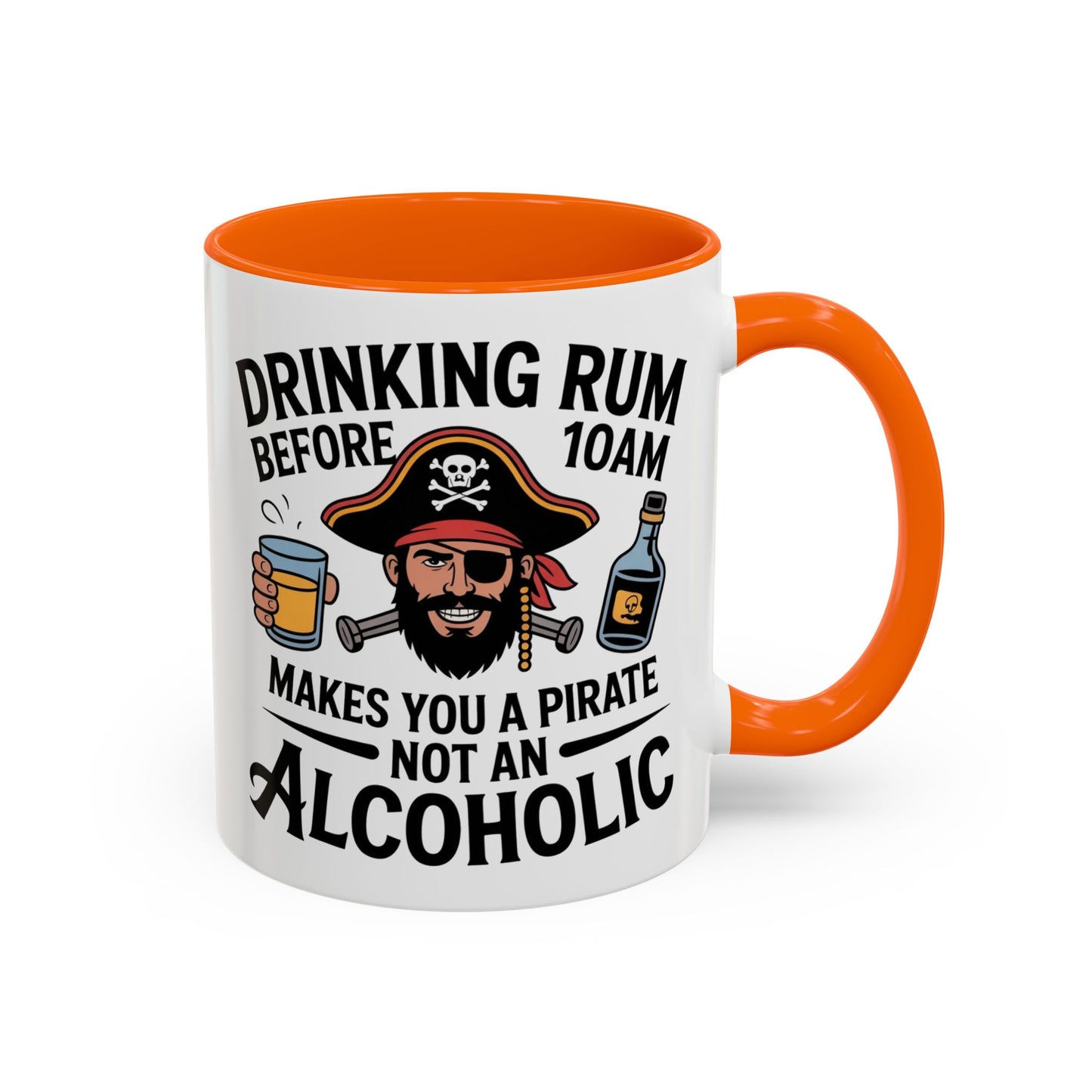 Pirate-Themed Coffee Mug, Fun Gift for Rum Lovers, Perfect for Pirate Parties, Nautical Decor, Unique Holiday Present