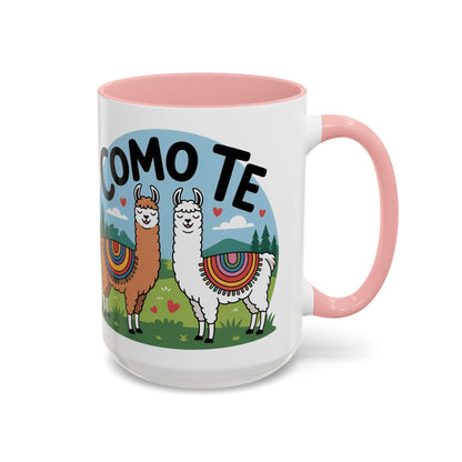 Como Te Llama Love Coffee Mug, Fun Animal Mug