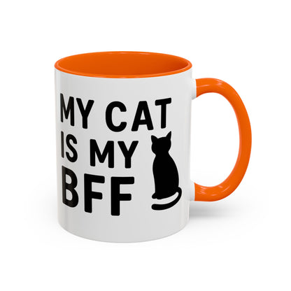 My Cat is My BFF - Perfect Gift for Pet Owners, Funny Pet Mug, Unique Cat Gifts, Cat Mom Mug, Animal Lover's Mug
