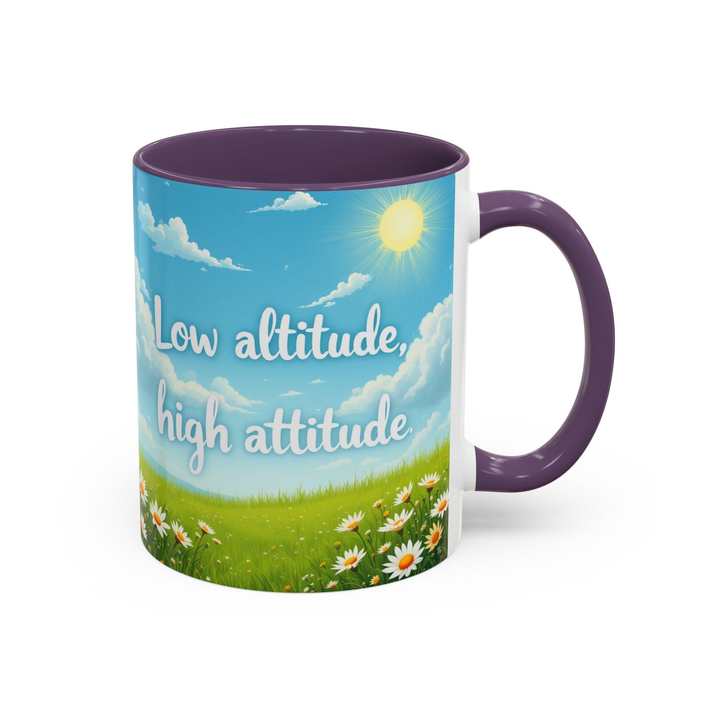 Low Altitude, High Attitude | Motivational Gift for Coffee Lovers, Nature Enthusiasts, Office Decor, [...]