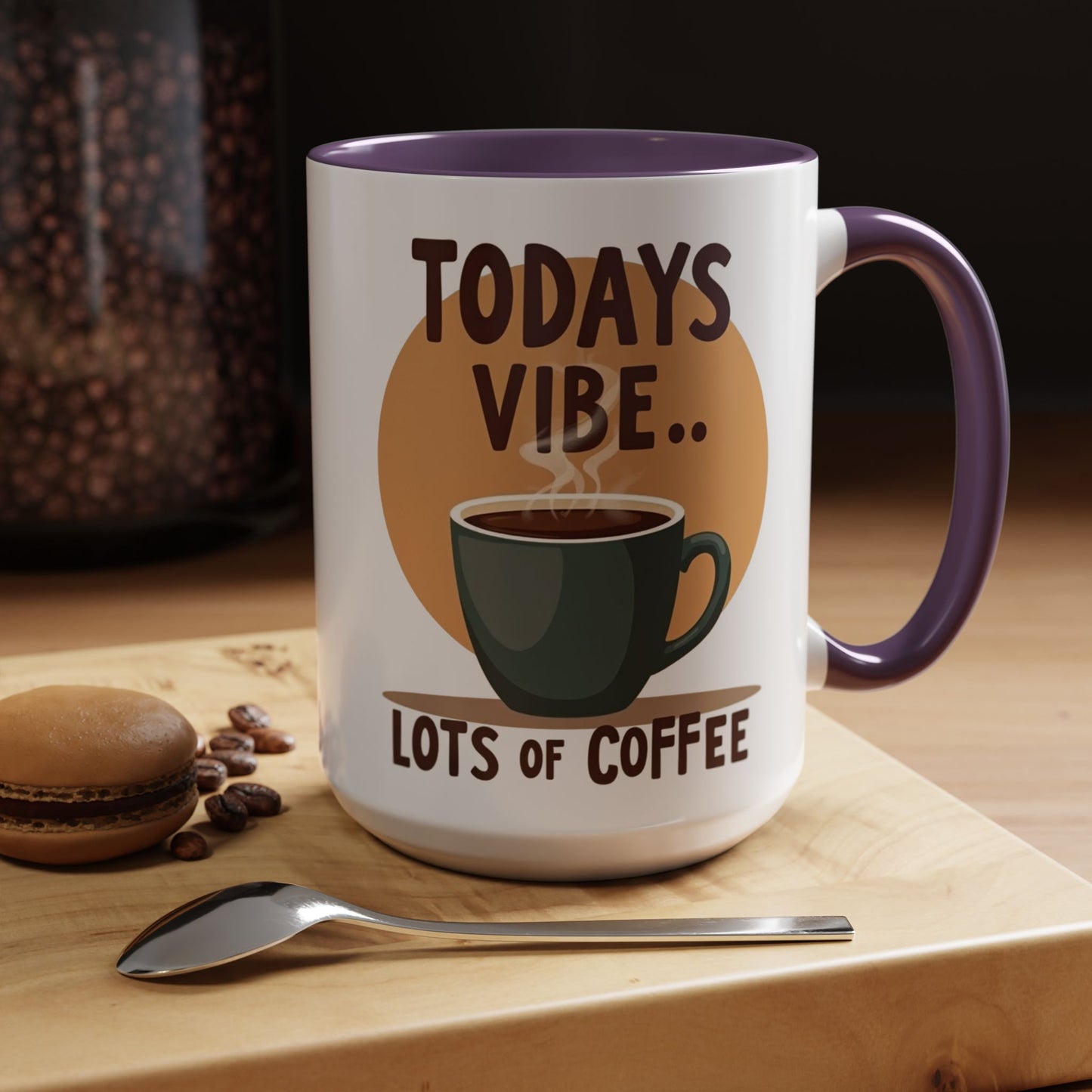 "Today's Vibe" Accent Coffee Mug - Perfect for Coffee Lovers