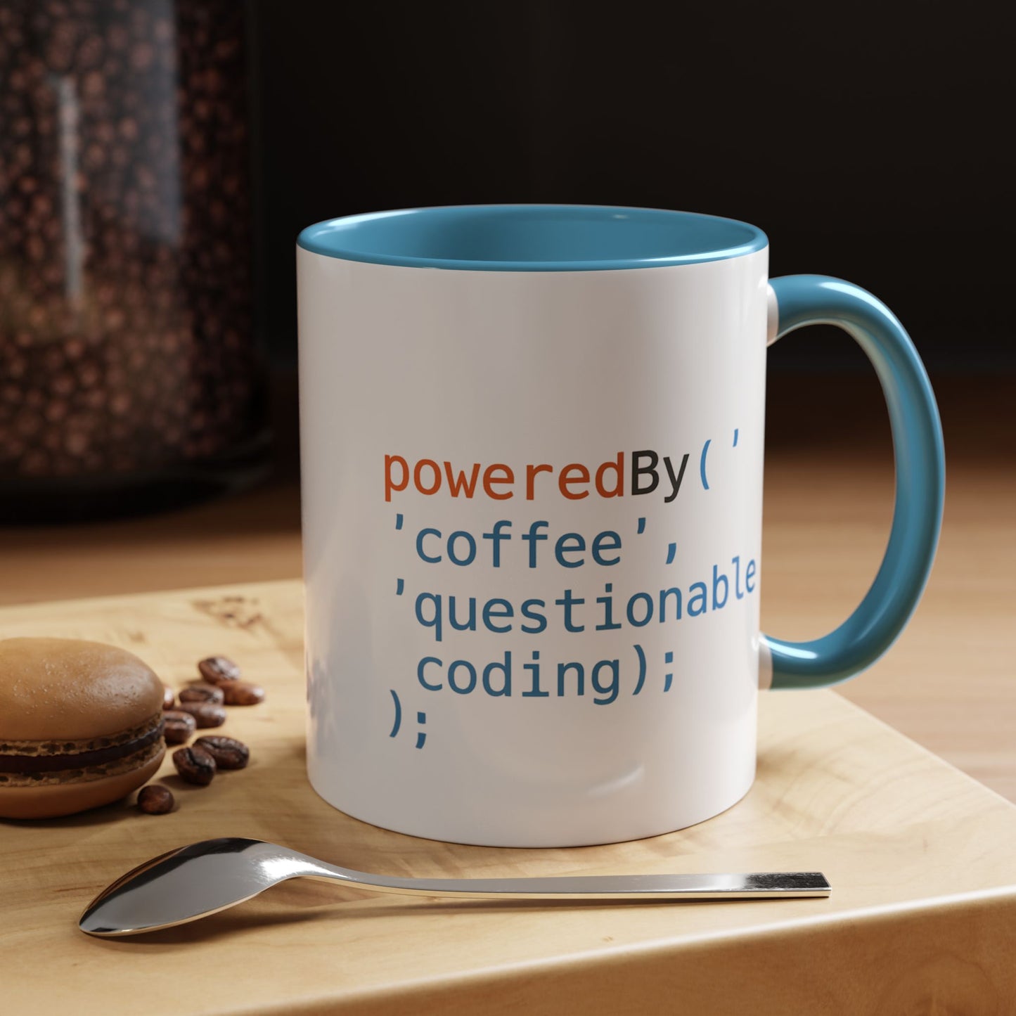 Coffee-Themed Accent Mug with Programmer Humor, Gift for Coders, Computer Enthusiasts, Office Use, Birthday, Tech Celebration