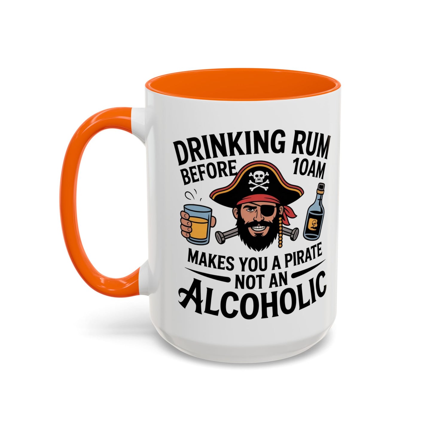 Pirate-Themed Coffee Mug, Fun Gift for Rum Lovers, Perfect for Pirate Parties, Nautical Decor, Unique Holiday Present