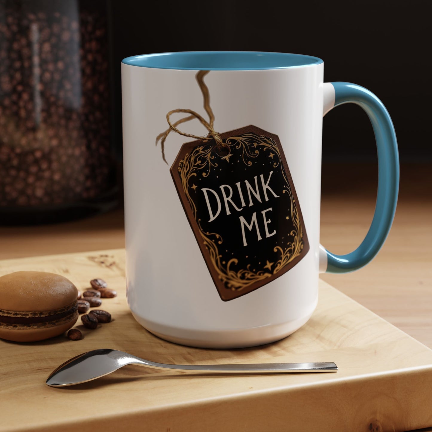 Whimsical Drink Me Coffee Mug - Enchanting Accent Cup for Tea Lovers