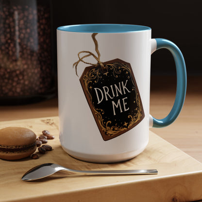 Whimsical Drink Me Coffee Mug - Enchanting Accent Cup for Tea Lovers