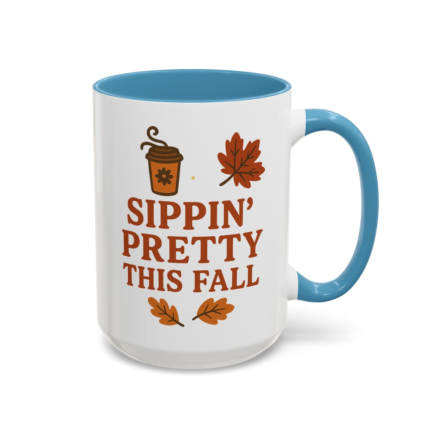Sippin’ pretty this fall - Accent Coffee Mug (11, 15oz)