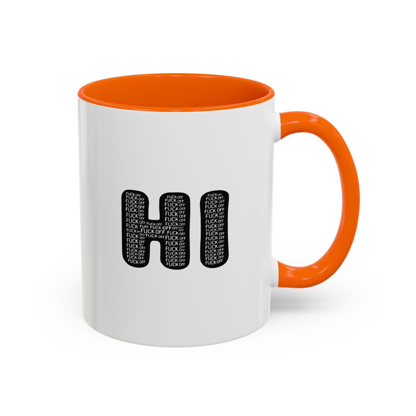 Explicit 'HI' Design, Modern Mug for Tea Lovers, Gift Idea for Friends, Unique Office Decor, Home Kitchen Accessory