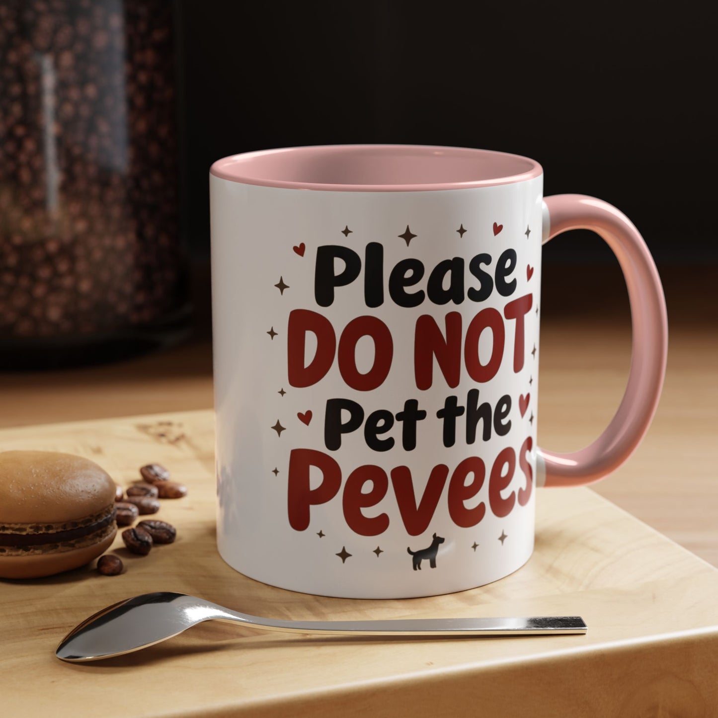 Whimsical Coffee Mug - "Please DO NOT Pet the Peeves"