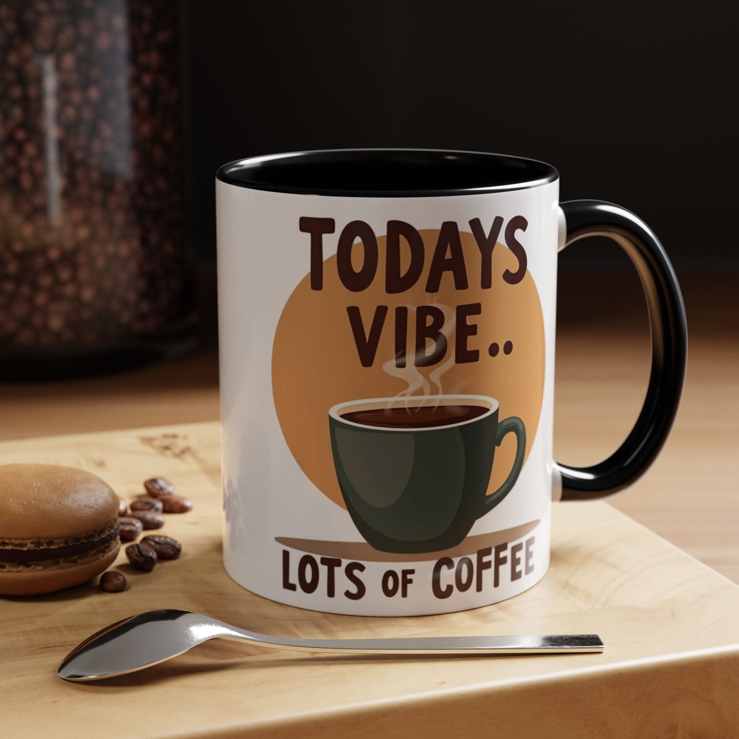 "Today's Vibe" Accent Coffee Mug - Perfect for Coffee Lovers