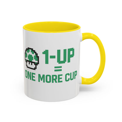 Retro Gaming Coffee Mug, 1-Up Mushroom Cup, Perfect Gift for Gamers, Funny Office Mug, Video Game Lover, Unique Birthday Present