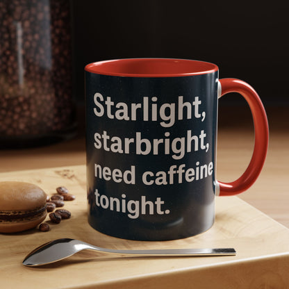 Starlight Caffeine Coffee Mug | Perfect for Coffee Lovers, Gift for Friends, Night Owl, Magical Mugs, Funny Cup