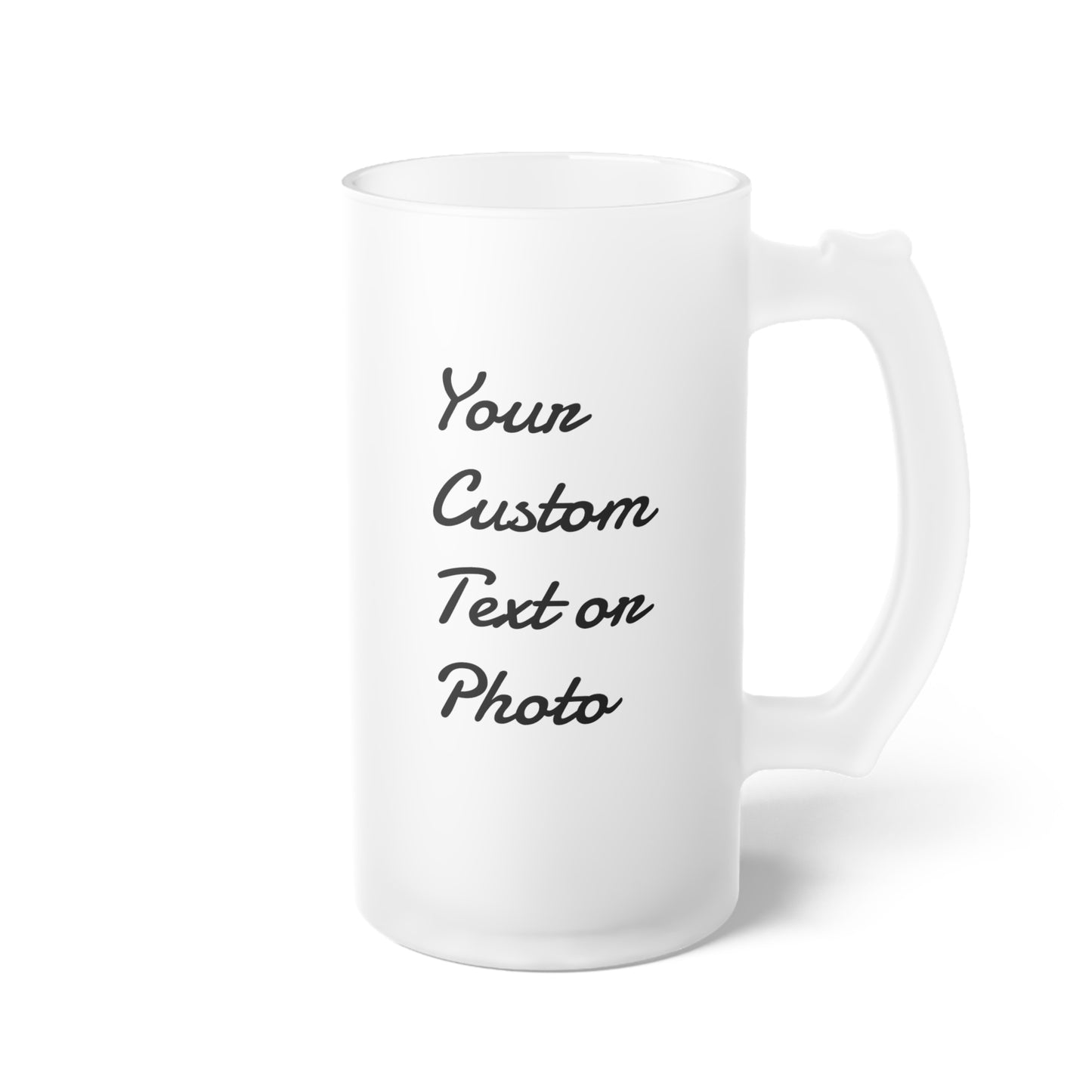 Custom Frosted Glass Beer Mug