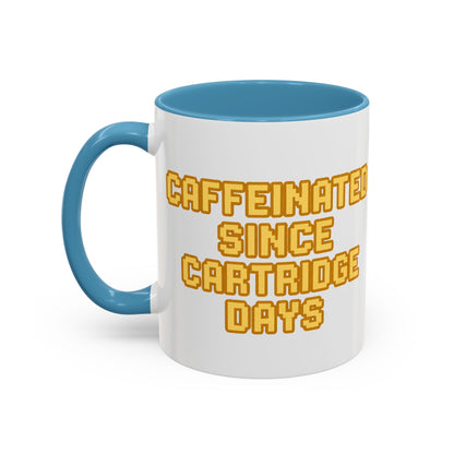 Caffeinated Nostalgia Coffee Mug, Retro Gamer Mug, Gift for Gamers, Fun Coffee Cup, Unique Kitchenware, Video Game Enthusiast